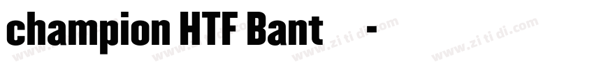 champion HTF Bant字体字体转换